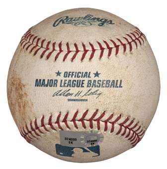 2013 Mike Trout Game Used Baseball Hit for a Double (MLB Authenticated)